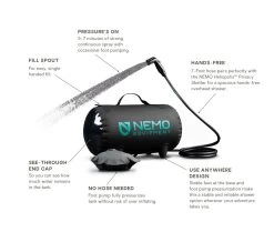 NEMO EQUIPMENT Douche Nemo Helio 18 NEMO EQUIPMENT Douche Nemo Helio -Outdoor Soldes douche portable camping nemo helio