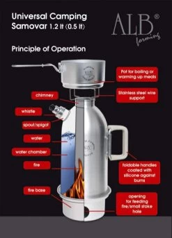 Réchaud Bouilloire Kettle Samovar -Outdoor Soldes kelly kettle alb