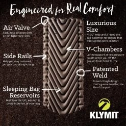 Matelas Klymit Static V Luxe -Outdoor Soldes matelas gonflable klymit static v luxe