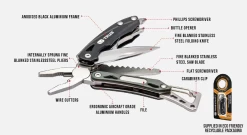 True Utility Seven 29 True Utility Seven -Outdoor Soldes outil multifonction true utility seven