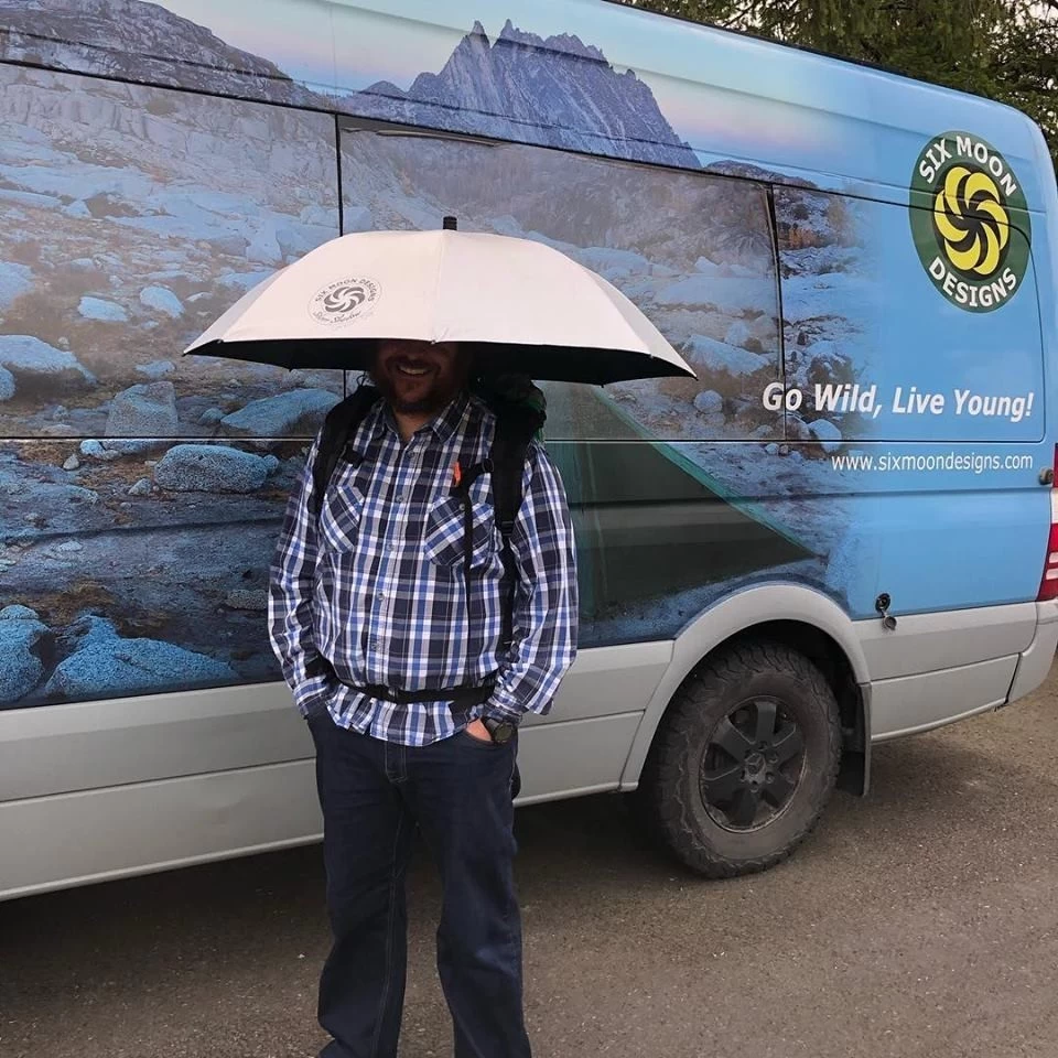 Six Moon Designs Silver Shadow Carbon Umbrella 8 Six Moon Designs Silver Shadow Carbon Umbrella – Image 6