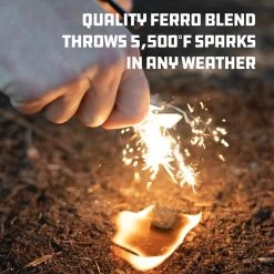 UCO Survival Fire Striker Ferro Rod -Outdoor Soldes pierre a feu uco survival fire striker ferro rod 03