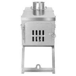 Winnerwell Fastfold Plus Titanium Nested Pipe M-sized Camping Stove -Outdoor Soldes poele winnerwell fastfold plus titanium nested pipe camping stove 03