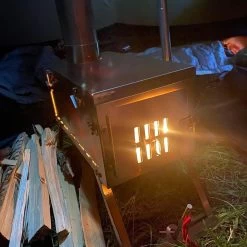 Winnerwell Fastfold Plus Titanium Nested Pipe M-sized Camping Stove -Outdoor Soldes poele winnerwell fastfold plus titanium nested pipe camping stove 10