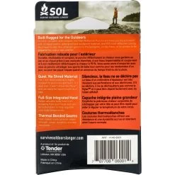 SOL Survival Poncho 8 SOL Survival Poncho -Outdoor Soldes sol heat refelctive poncho survival