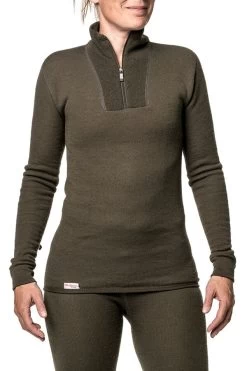 Woolpower Zip Turtleneck 200 -Outdoor Soldes sous vetement laine merinos woolpower zip turleneck 200