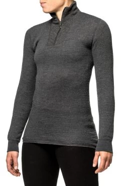Woolpower Zip Turtleneck 200 -Outdoor Soldes sous vetement laine merinos woolpower zip turleneck 200 03