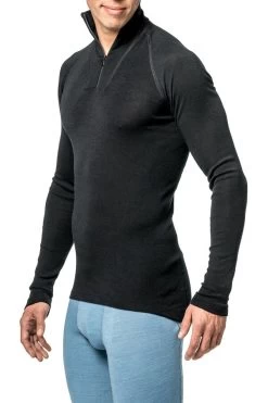 Woolpower Zip Turtleneck Lite -Outdoor Soldes sous vetement laine merinos woolpower zip turtleneck lite