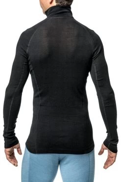 Woolpower Zip Turtleneck Lite -Outdoor Soldes sous vetement laine merinos woolpower zip turtleneck lite 02