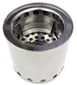 Stainless Wood Stove -Outdoor Soldes stainless steel stove bush buddy alb forming