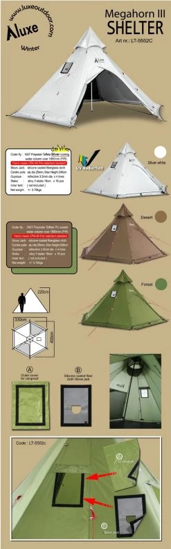 Luxe Outdoor Megahorn III -Outdoor Soldes tente luxe outdoor megahorn iii 02