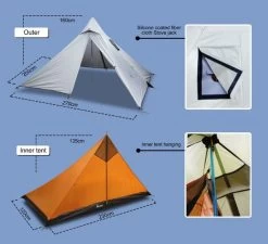 Luxe Outdoor Mini Peak XL -Outdoor Soldes tipi luxe outdoor mini peak xl white 02